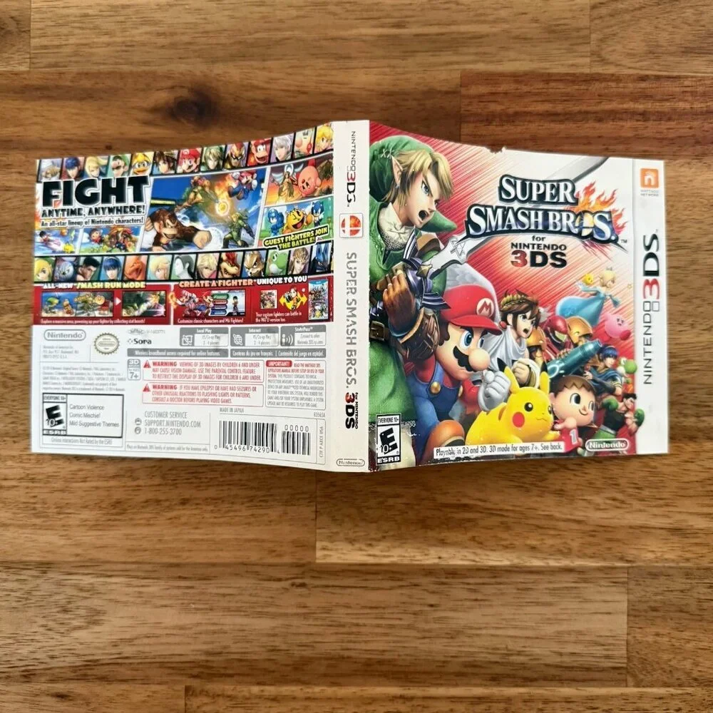 Super Smash Bros - Nintendo 3DS Complete in Box CIB Manual TESTED WORKING READ!!